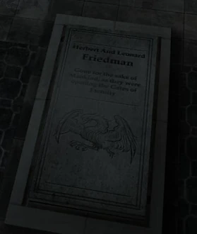 La tomba dei gemelli Friedman