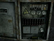 An electrical panel is used to charge the stun gun.