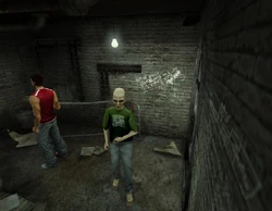 Dan found in his cell by Kenny.