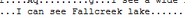 It seems like the lake was also named "Fallcreek lake" at some point.