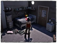 A render of Mei in her room, room 117.