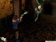 Shannon shooting in her alternate outfit