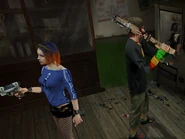 Shannon and Stan in their alternate outfits