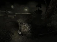 The collision in this part of the bridge is a bit glitchy, but you can get through it. It was possibly unfinished. Interesting to note that, even in the regular final game, you can notice that along the path, the camera tends to point towards this second path, possibly meant to show you just how far Corey was.