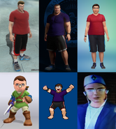 LH93's more modern appearance in Soulcalibur V, Saints Row IV, The Sims 4, Super Smash Bros, the Pokemon sprite style, and The Sims 2 on console