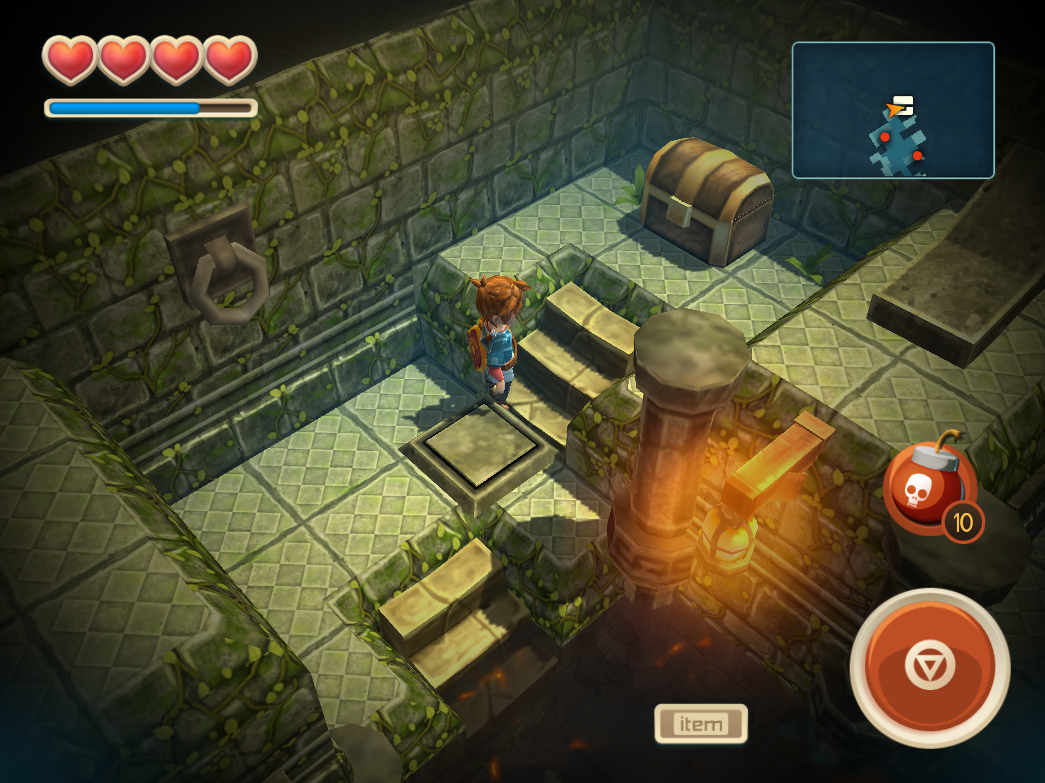 oceanhorn 2 grand core break room facility