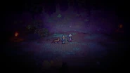 Shrouded in darkness