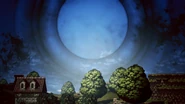The Accursed Halo manifesting over the Nameless Town