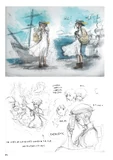 Concept art of Tressa from the English translation of The Art of Octopath Traveler - 2016-2020.