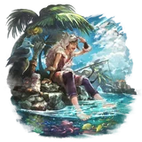 Artwork of Tressa EX in Octopath Traveler: Champions of the Continent