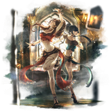 Artwork of Primrose in Octopath Traveler: Champions of the Continent