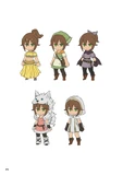 Concept art of Tressa from the English translation of The Art of Octopath Traveler - 2016-2020.