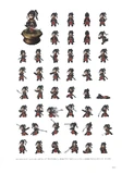 Sprites of Hikari from the 2023 art book