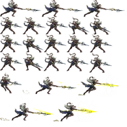 Rai Mei's Levin Stance boss sprite sheet