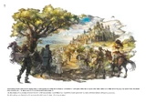 Art of the eight travelers from the English translation of The Art of Octopath Traveler - 2016-2020.