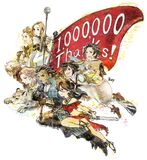 Promotional artwork celebrating 1 million sales.