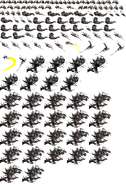 Galdera, the Fallen's boss sprite sheet in Octopath Traveler II