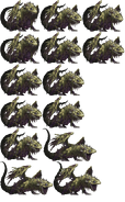 Tyrannodrake's boss sprite sheet