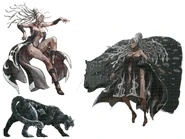The Empress and Maa'fa the Black Panter