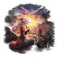 Cecily and Ned in Cecily's Champions of the Continent artwork