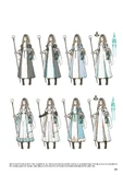 Concept art of Ophilia from the English translation of The Art of Octopath Traveler - 2016-2020.