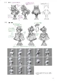 Reference art used to model the character pieces for the Collector Edition for Ochette and Castti