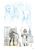 Concept art of Ophilia and H'aanit from the English translation of The Art of Octopath Traveler - 2016-2020.
