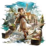 Artwork of Tressa in Octopath Traveler: Champions of the Continent