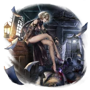 Artwork of Esmeralda in Octopath Traveler: Champions of the Continent.