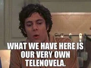  fills  in on 's "friendship" with an engaged  and , comparing it to a telenovela.