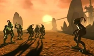 Abe in the desert