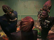 Phleg in a conference with Vice President Aslik and General Dripik