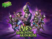 Abe and his marching mudokens