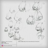 Concept Art of the character designs for the Ratz used in Munch's Oddysee.