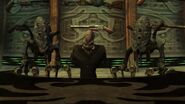 Sekto being guarded by a pair of Gloktigi.