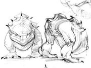 Slog concept art, front and tail