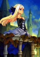 Gwendolyn in her mother's dress