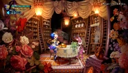 Gwendolyn eating in the Rabbit Cafe in Leifthrasir