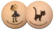 Cookies of Alice and Socrates given out at the "Odin Sphere ~Invitation to the Attic Library~" Art Gallery event