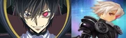 This picture shows the faces of Lelouch Zero from Code Geass (Left) and Oswald (Right) this photo highlights the similarities of their eyes as they both have different colors with each other of their eye pairs