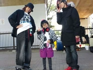 Butsudan ririri tadanon.jpg (34 KB) From Left to Right: Butsudan Kamen (without mask), Ririri, and Tadanon.