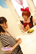 Apricot* working in a Maid Cafe as "ayame"
