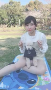 Kikyo-. with her dog, Colon