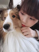 Miko and her dog