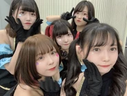 Su-neko (bottom left) with Mion, Mocchi-!, Sunao, and Sayuki.