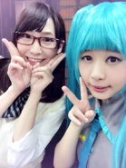 Penta in Hatsune Miku cosplay with Norakura