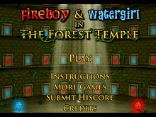 Play Fireboy and Watergirl 1: The Forest Temple online on Agame