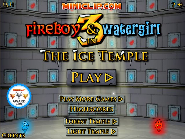 Jogo Fireboy and Watergirl 3: Ice Temple no Jogos 360