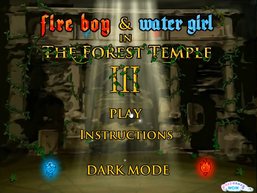 FIREBOY AND WATERGIRL CRYING AND DYING in the Forest Temple