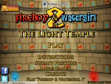 Fireboy and Watergirl 2: in The Light Temple Official Walkthrough 